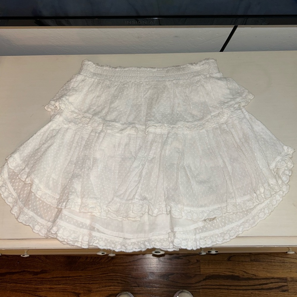 LoveShackFancy White Skirt